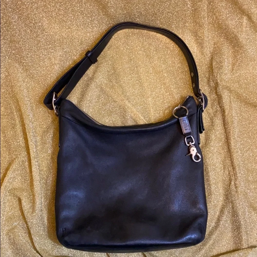 Coach Black Leather Shoulder Satchel